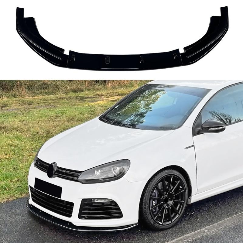 Front Bumper Lip Spoiler Diffuser Splitter Body Kits for Volkswagen VW Golf 6R Golf MK6 R 2008-2012 Modification Accessories