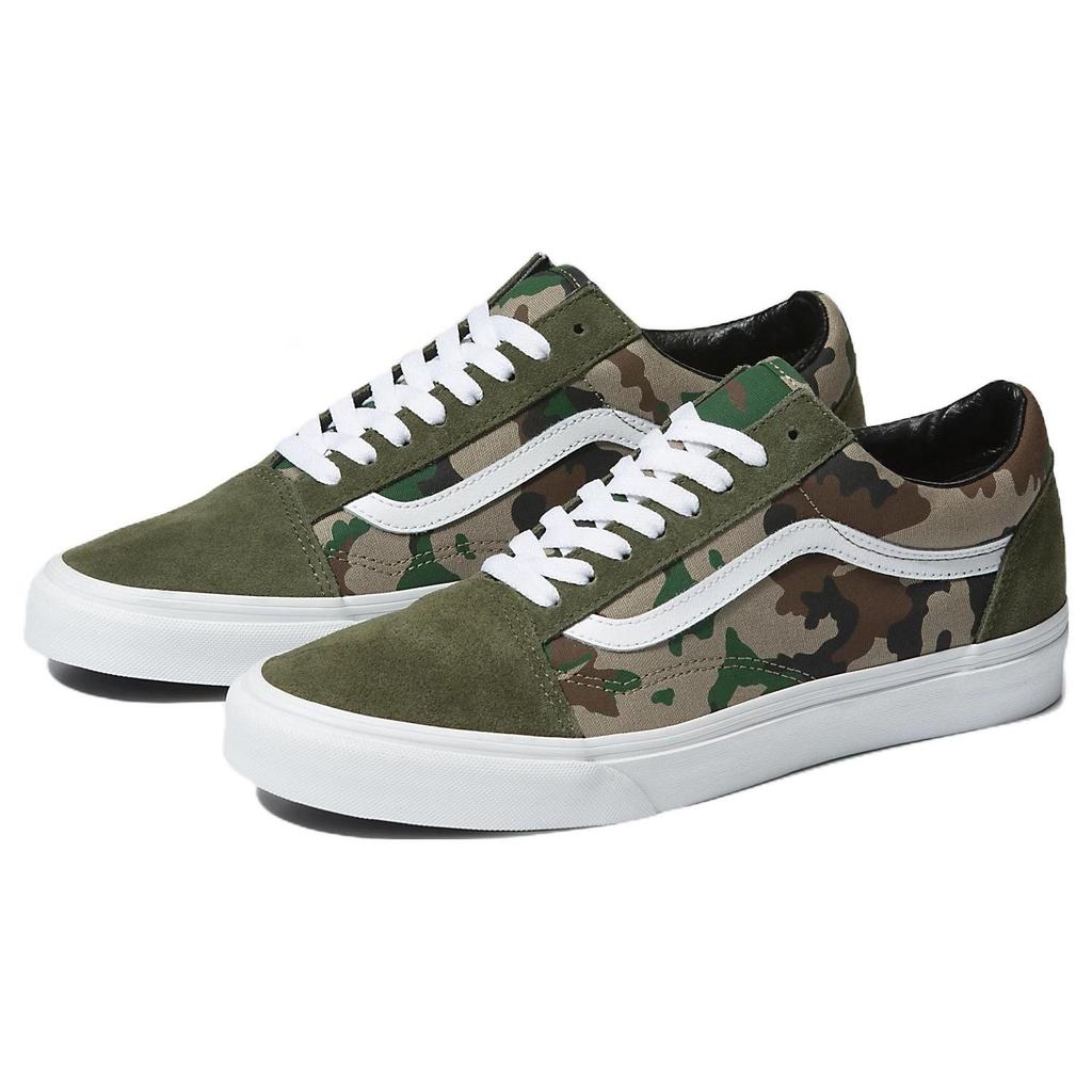 Vans Old Skool Series Plátěné Semišové Ležérní Nízké Skate Boty Unisex tenisky Maskáčové VN0007NTY33