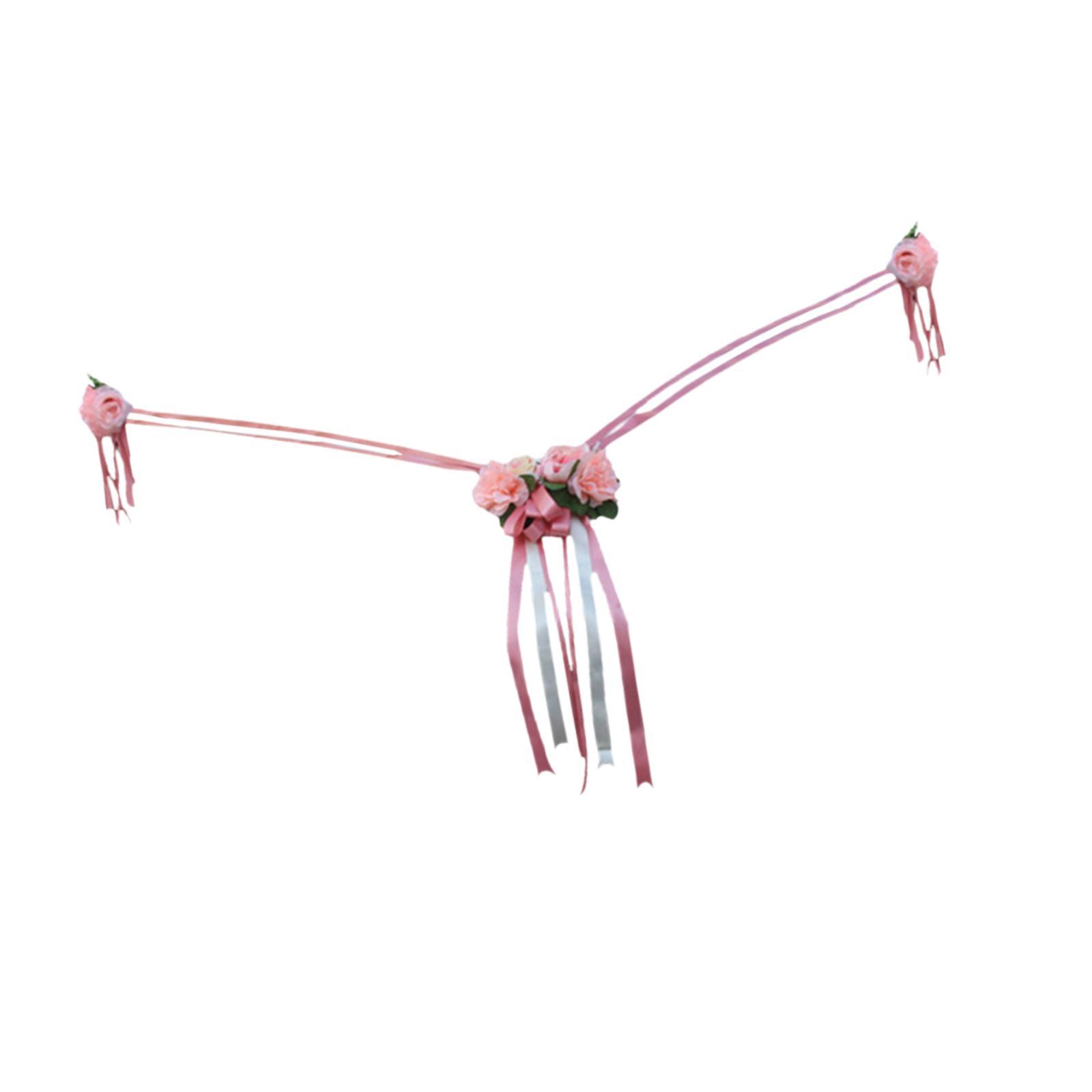 

Декор Весільного Авто своїми Руками Штучні Квіти для Святкових Подій Аксесуари рожевий