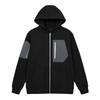 Women's Full-Zip Hooded Patchwork Sweatshirt Jacket for Casual Everyday Wear