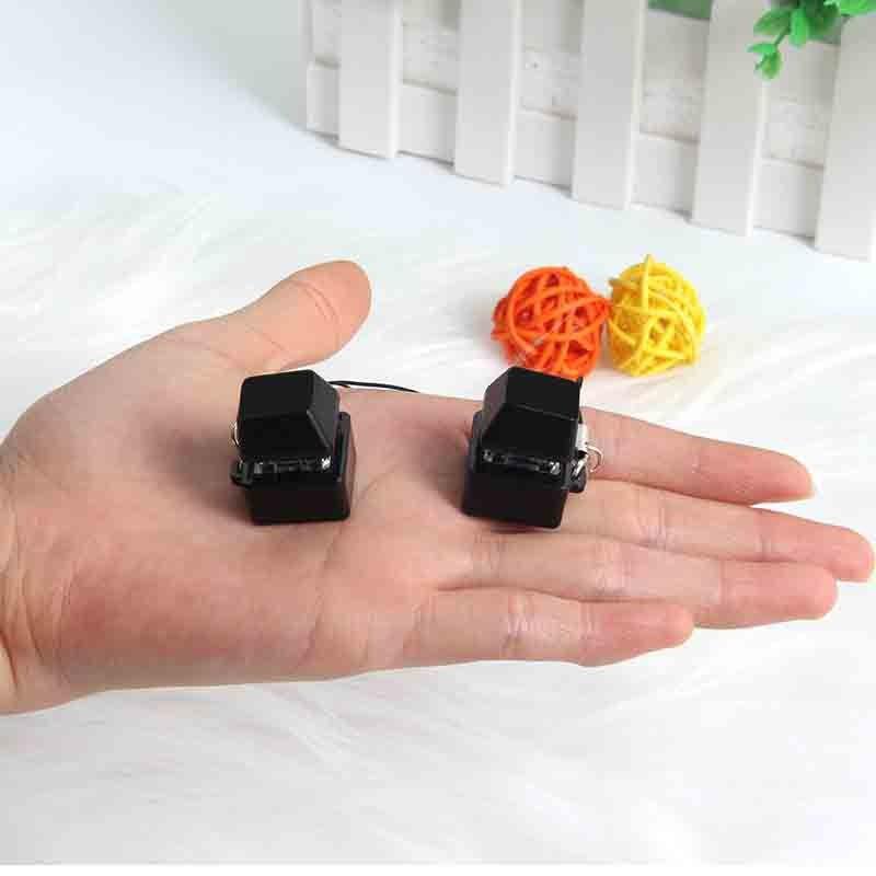 Merit +1 Keychain Necklace LED Lamp Muyu Decompression Fingertip Button Mechanical Keyboard Key Cap Pendant Antistress Toy
