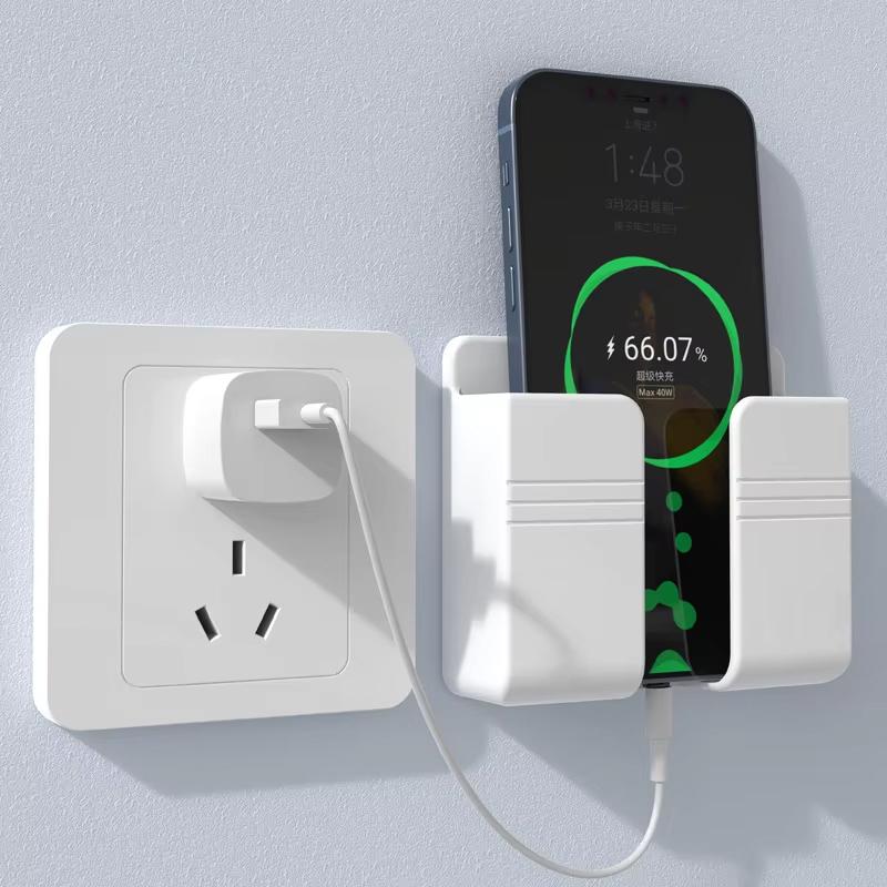 Universal Mobile Phone Wall Holder Cellphone Charge Hook Hanging Stand Bracket Hooks Charging Dock