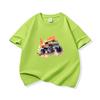 Kids Cotton T Shirt Bold Splash Offroad Car Print Crew Neck Short Sleeve Tee Casual Breathable Boys Girls Summer Tops