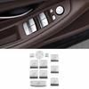 Window Switch Button Cover Trim 11PCS For BMW 3 4 Series GT 2013-2019 ABS Silver