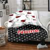 Ladybug Home Customize Your Name Blankets Soft Lightweight Allseason Multipurpose Blanket For Picnics Sofas Offices Beds Living Rooms Perfect Gift For