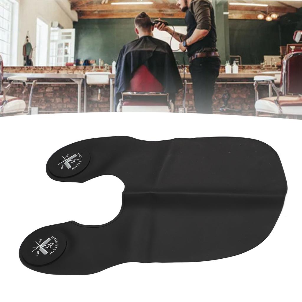 Podložka na stříhání vlasů Černá Vodotěsná Silikonová Velká Velikost Salon Kadeřnictví Stříhací Límec