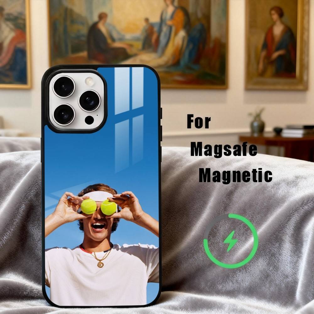 

T-Tennis B-Ball Sport Phone Case For iPhone17,16,15,14,13,12,11 Plus,Pro Max Magnetic For Magsafe Wireless Charging iPhone11PRO