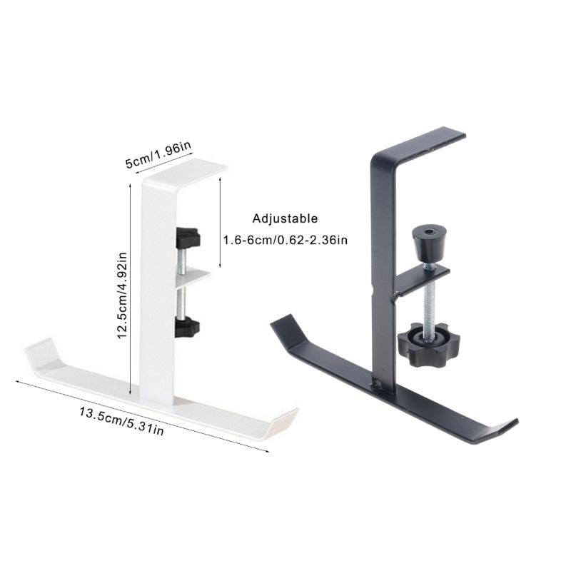 Convenient Under Desk Hook Functional Nonstick Table Hook Portable Hanger for Keys Bags Headphones and More