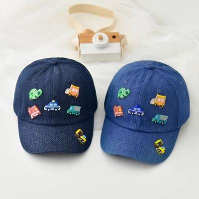 Fordonmönster Barnsportshattar Jeans Baby Solhatt Enkla Barnbasebollkepsar Utomhus