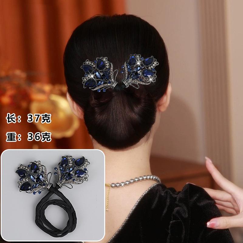 Ins Style Elegant Lazy Hair Curler Fshion Flower Fashion Flower Roller Hair Curler Lazy Hairpin Butterfly Hair Clips For Girls
