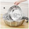 2224/2628/30/34Cm Rice Sieve Strainer Stainless Steel Colander Kitchen Helper Big Drainer Basin