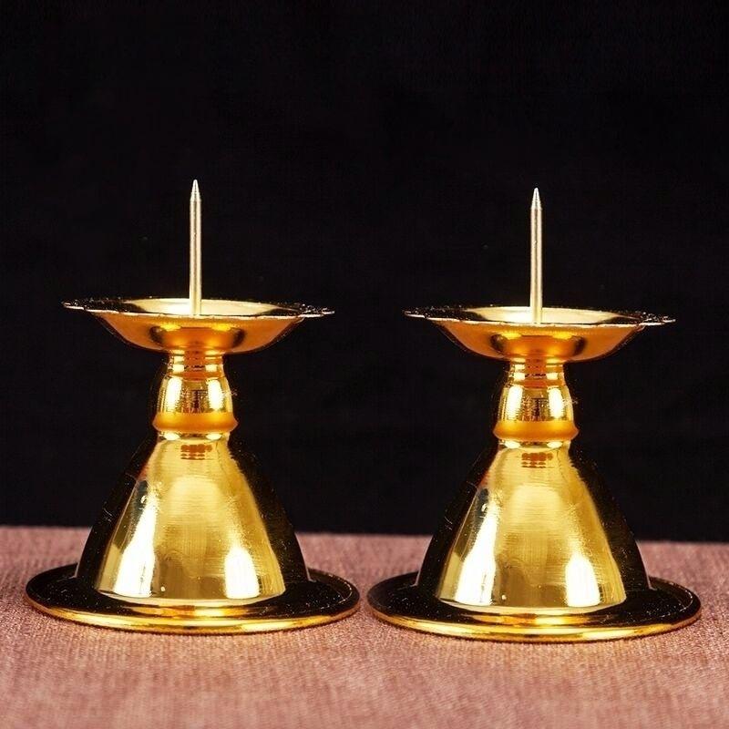 Buddha Alloy Candle Holder - Imitation Bronze Wedding & Home Decor