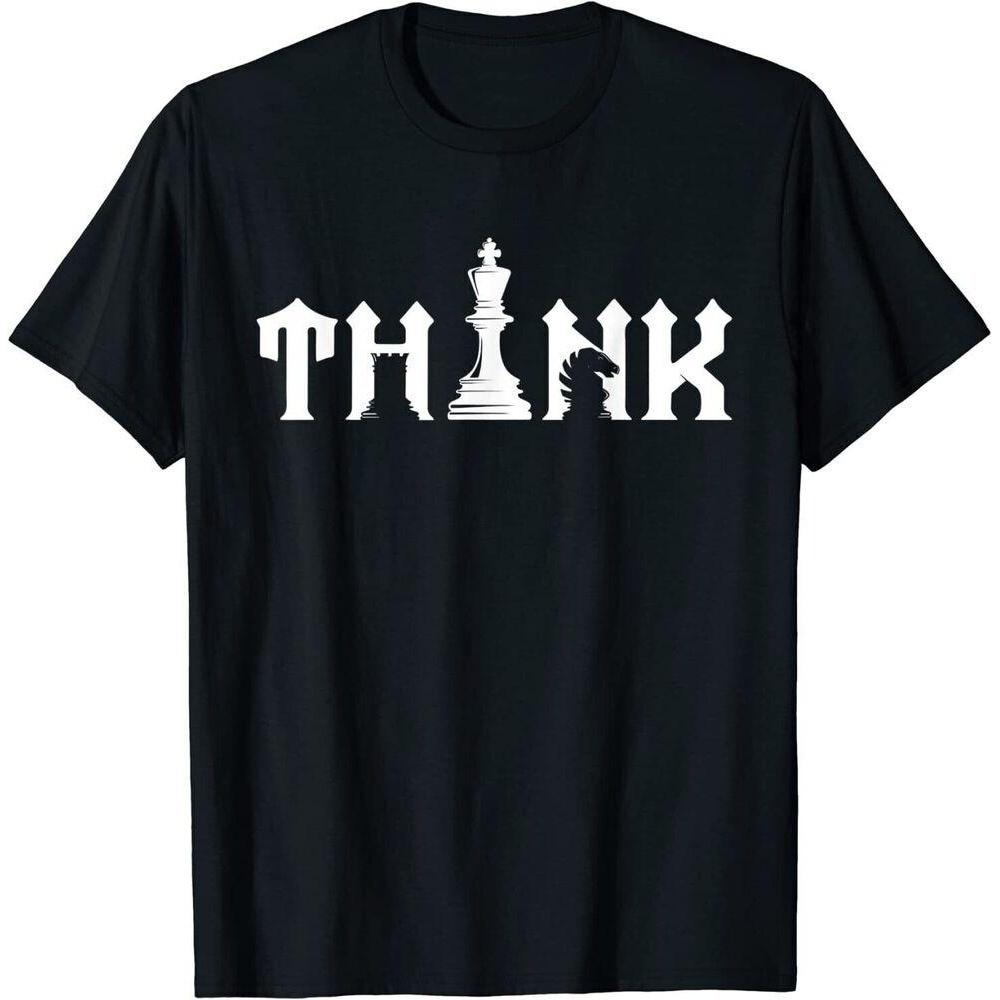 Think Retro Vintage Chess Отличная футболка премиум-класса унисекс S чёрный