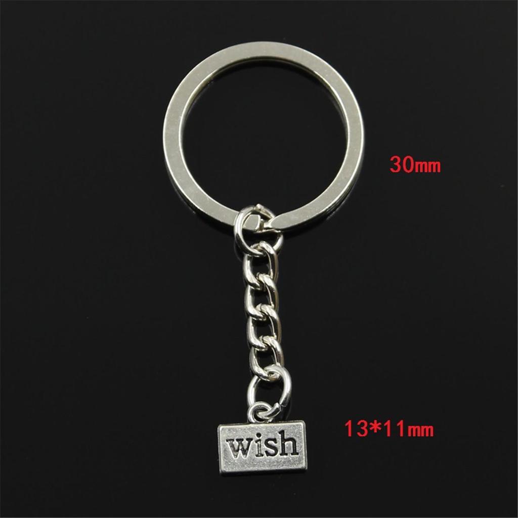 Buy Hroryn Keychain Men Car Plates Wish Pendant Metal Chain Key Ring at