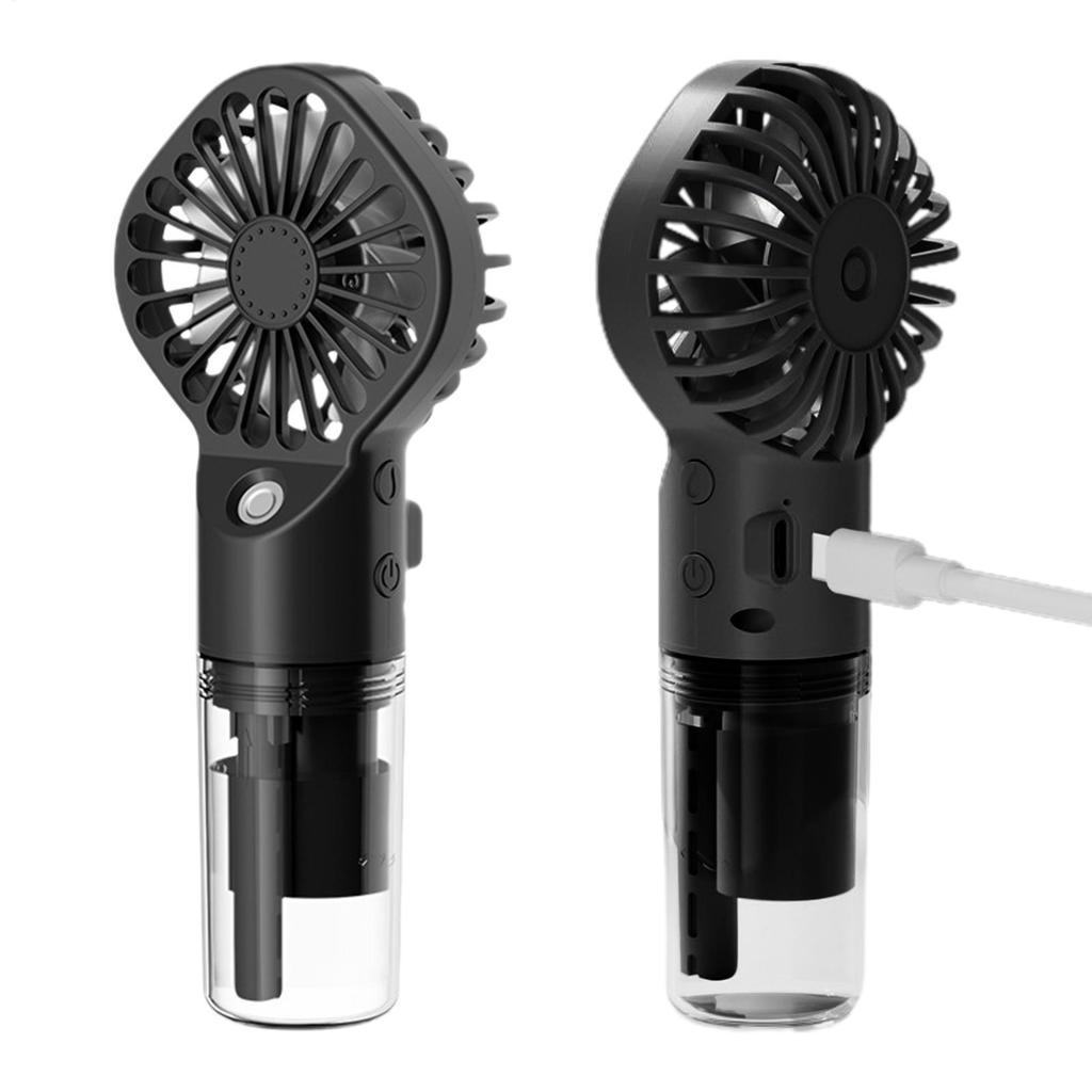 Mini Humidifier Fan Portable Handheld Mist Fan USB Rechargeable Outdoor Hand Fan Small Spray Mist Fan Portable Water Spray Fan