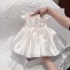 Girls Princess Dress for 1st Birthday Spring Autumn Formal Gown Kids Host Flower Girl Fashion Party Dress Long Sleeve
