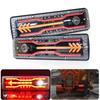 Bright LED Truck Tail Rear Lamp Lights Mulfunctions Reversing Lighting w/ Brake Stop Stream Turn Signal for Car Lorry Trailers