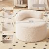 Lamb Wool Shoe Changing Sofa Swivel Wheel Swivel Wheel Stool Swivel Wheel Seating  for Home Use