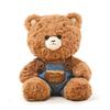 Embroidered Cartoon Cute Denim Overalls Teddy Bear Plush Toy For Gift Children