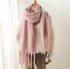 Winter Women Scarves Long Warm Imitaion Cashmere Hijab Solid Lady Shawl Wrap Female Pashmina Bandana Head Scarf