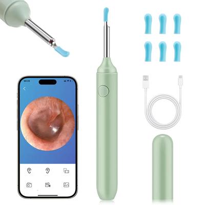Smart Visueller Ohrreiniger HD Ohrenschmalzentfernung Wiederverwendbares Ohrstäbchen USB C Aufladung Endoskopisches Gehörgang-Gesundheitspflegewerkzeug für Android iOS