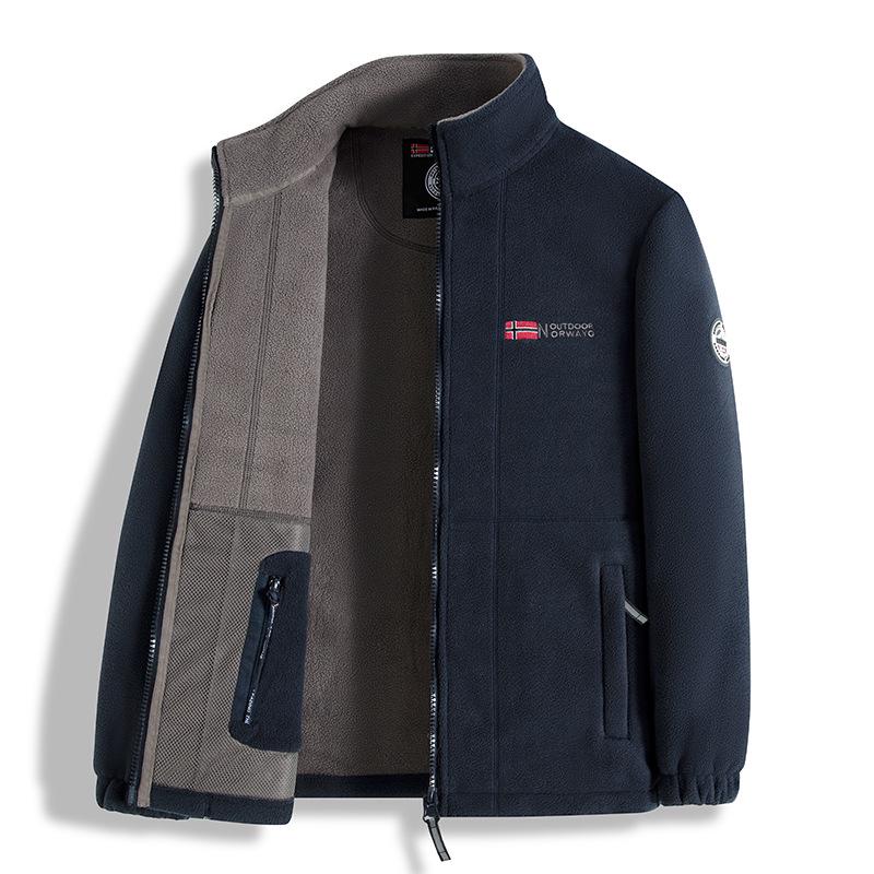 Functional Fleece Jacket: Warm Outdoor Protection for Autumn & Winter, Available In Plus Sizes - Norway Ready!