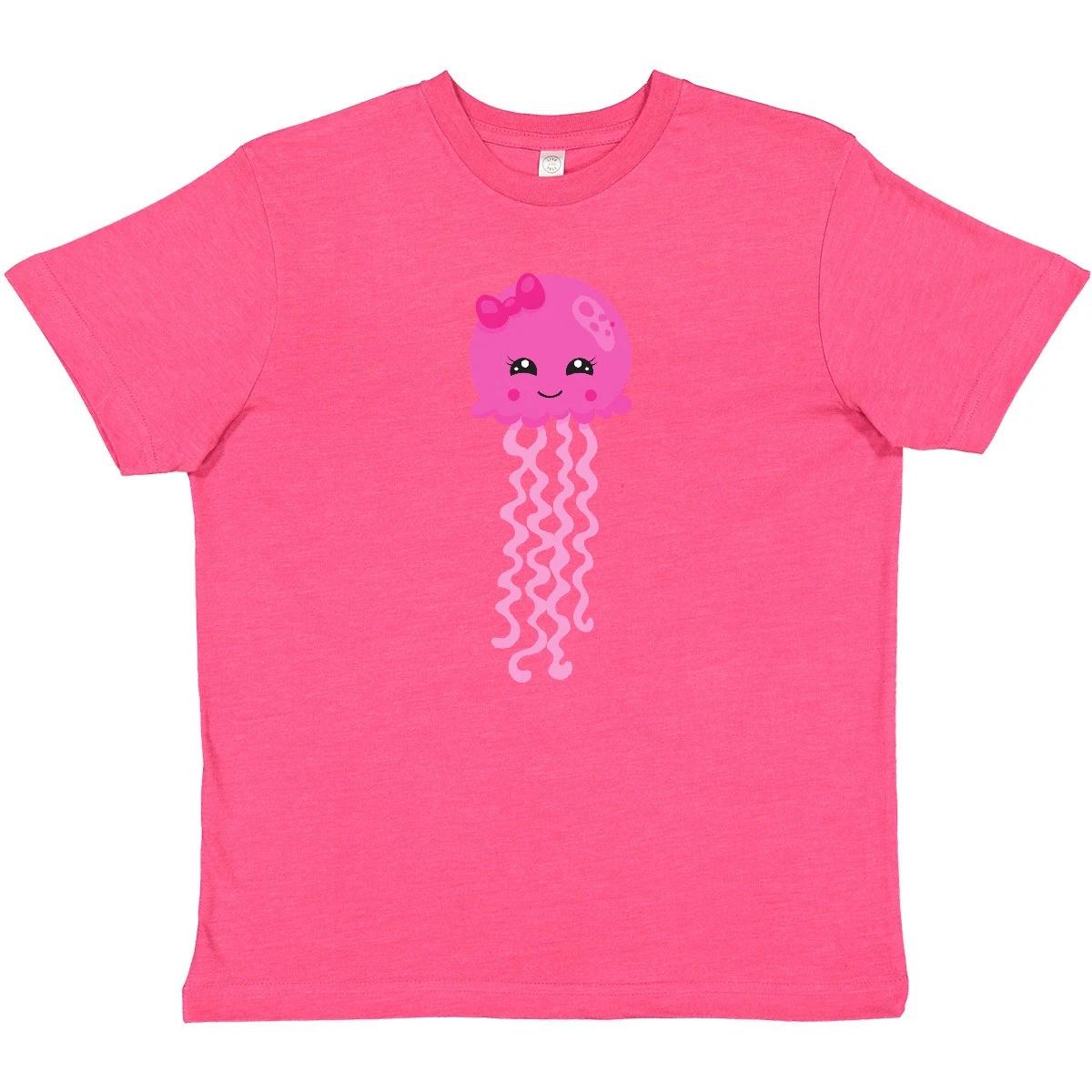 Inktastic Cute Jellyfish, Little Jellyfish, Pink Jellyfish Youth T-Shirt Animals 110