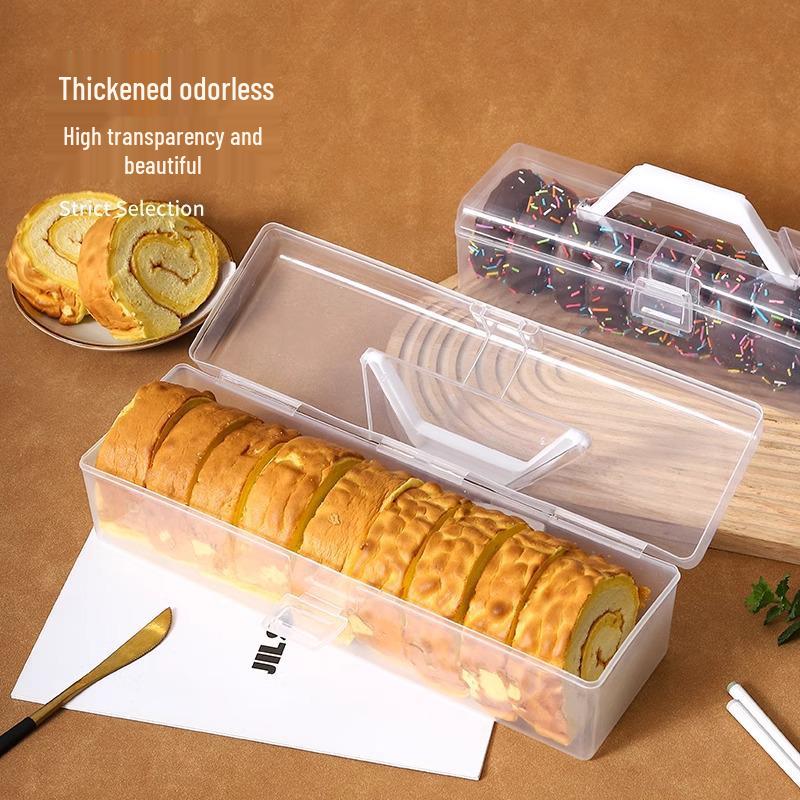 Reusable Swiss Roll Cake Box for Baking and Takeaway - Cotton Quilt & Towel Design