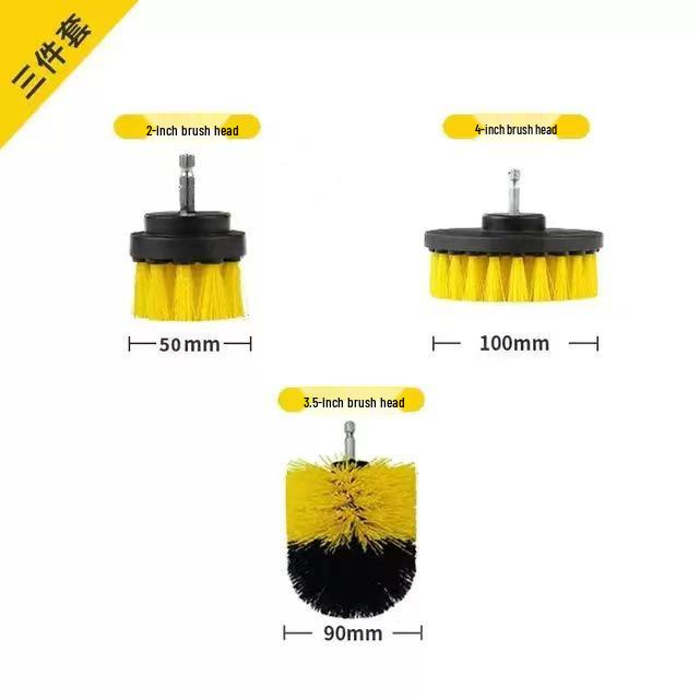 Hot-Selling Electric Drill Brush Set: Multi-Piece Car Wash & Crevice Cleaning Tool