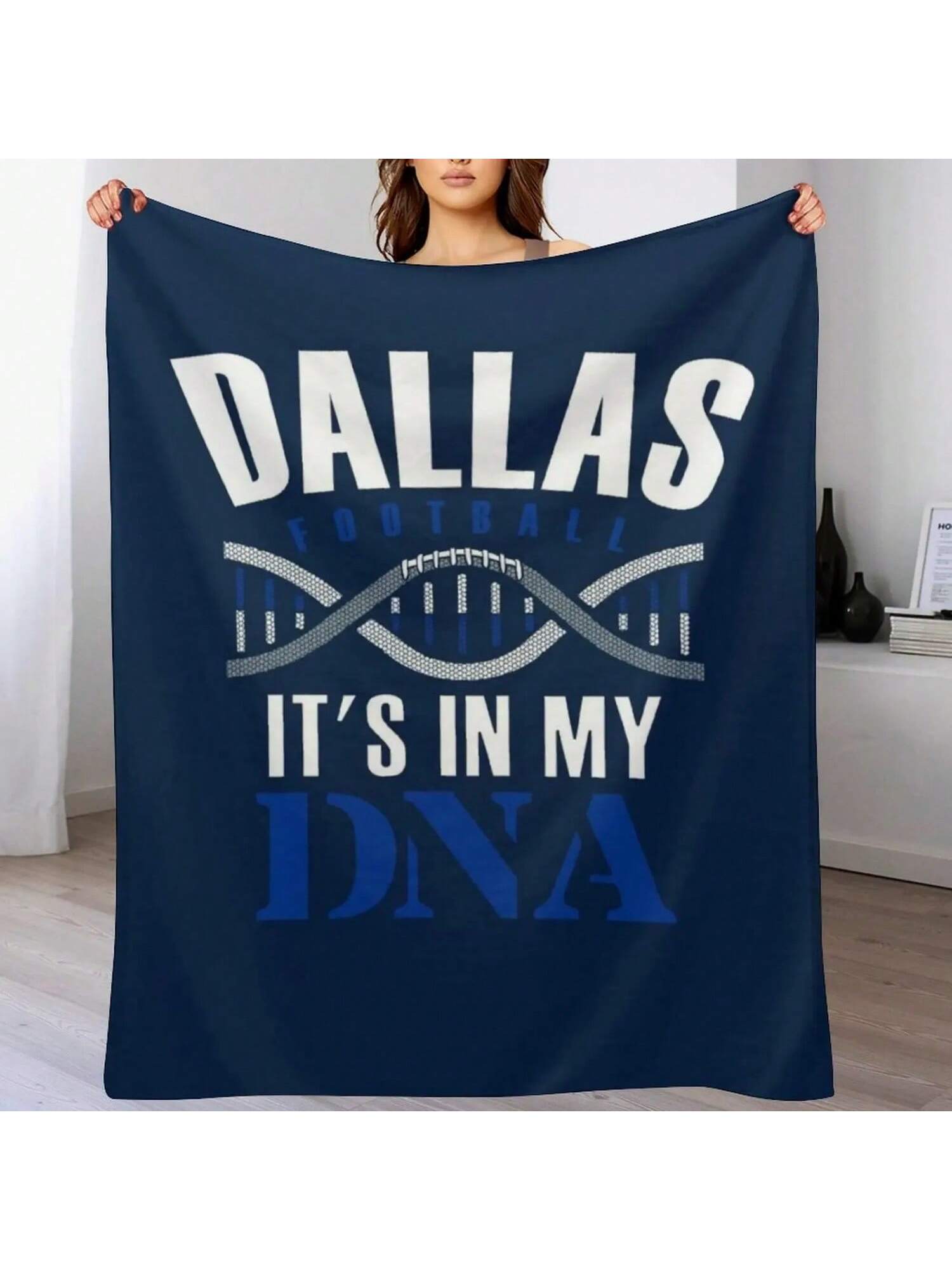 Dallas Football Fan - It s In My DNA Throw Blanket Thermal For Winter  Polar Blankets 75X95CM