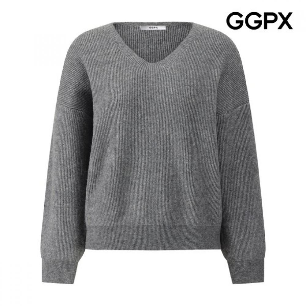 Winter Wool V Neck Knit  Gq1kp023f charcoal/F
