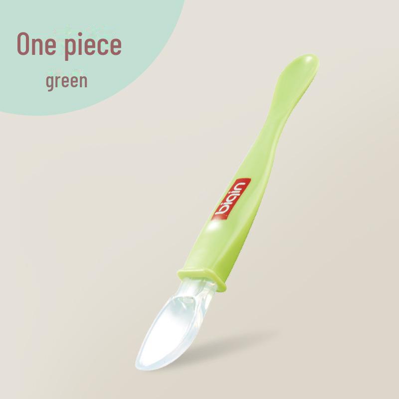 Biqin Silicone Baby Spoon - Soft, Double-Ended Training Spoon for Children