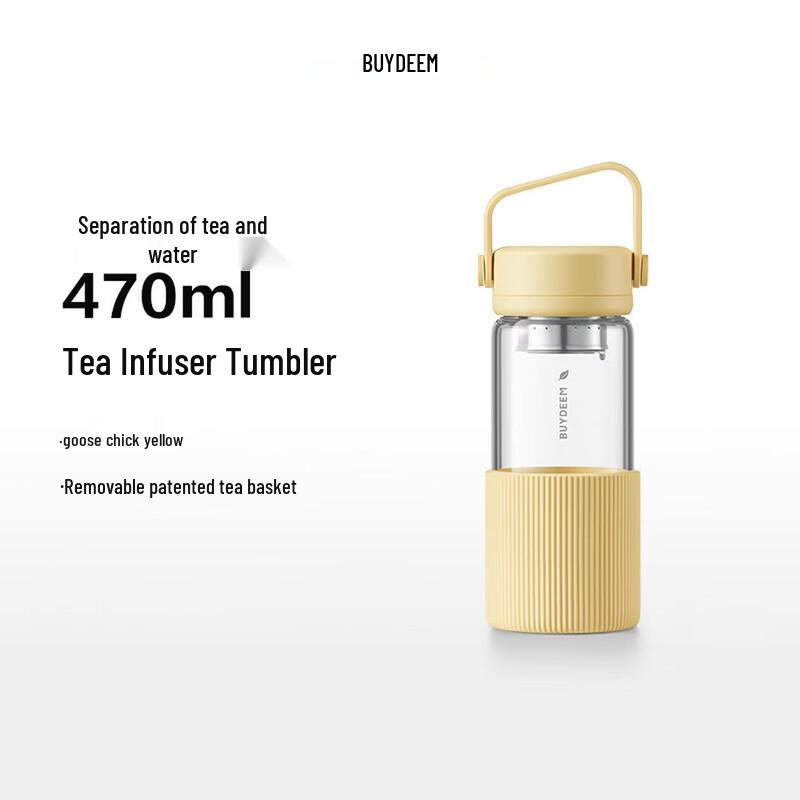 Buydeem Portable Tea Infuser Glass Bottle