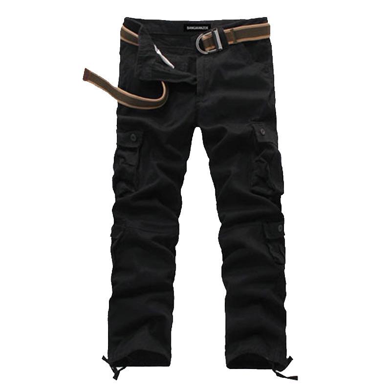 Men's Autumn Multi-Pocket Windproof Workwear Pants - Long, Wear-Resistant, Trendy Casual Trousers