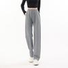 95% Cotton Grey Terry Sweatpants for Women - New Spring/Summer 2026 Casual Style