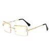 Vintage Fashion  New Sunglasses Rimless Frameless Rectangle Shades Gradient UV400 Square Traveling Sun Glasses for Women