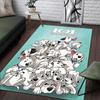 1pc 101 Dalmatians Pattern Area Rug Soft Flannel Floor Mat for Living Room,Office,Bedroom and Carpet,Sofa Coffee Table Floor Mat