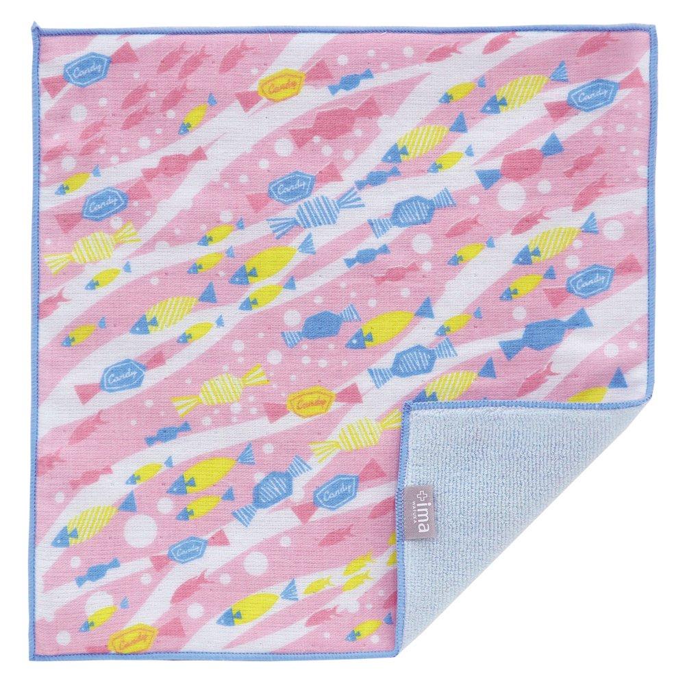 Prairie Dog Hand Plusima Towel, Pink, 24x24x1cm, Handkerchief, TIO-548