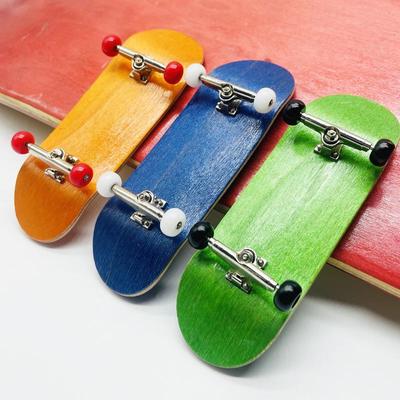 32MM Pro Wooden Finger Skateboard - Double Kick, Wide Bridge, Creative Toy for Kids