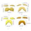 Fake Mustache and Eyebrows Set,Adhesive Fake Beard,Novelty Realistic Facials Hair for Cosplay Costume Halloween Party