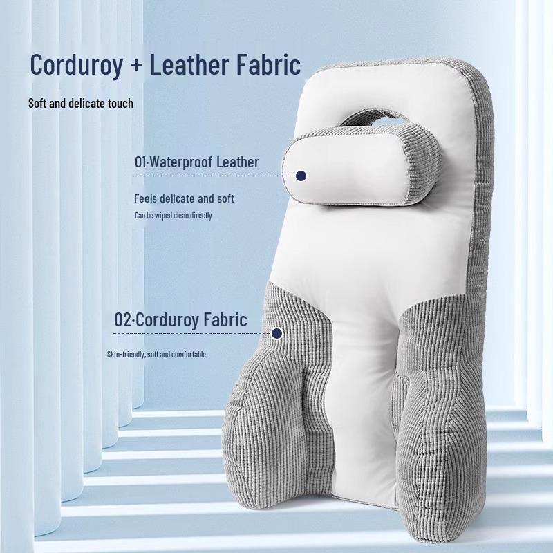 Ergonomic Lumbar and Neck Support Cushion for Comfortable Sitting