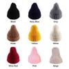 Fashion Warm Beanie Soft Solid Color Knitted Hat Knitted Hip Hop Cap Autumn Winter