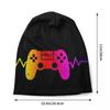 Videospiel-Controller Herzschlag Skullies Beanies Caps für Unisex Frauen Unisex Winter warme Strickmütze Erwachsene Gamer Gaming Bonnet Hüte