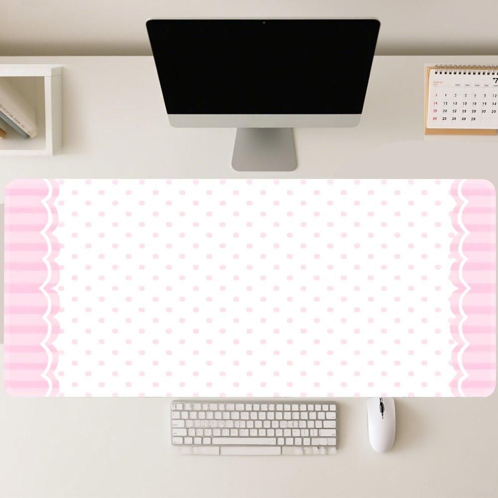 XXL Anime Desktop Mouse Pad Kawaii Design Polyester Surface Rubber Back Large Gaming Mouse Pad for Office and Computer