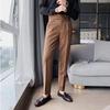 Spring Men's Suit Pants Fashion Business Men's Trousers Casual Trousers Men's Straight Trousers Loose Elastic Trousers Thin Sweatpants Trousers