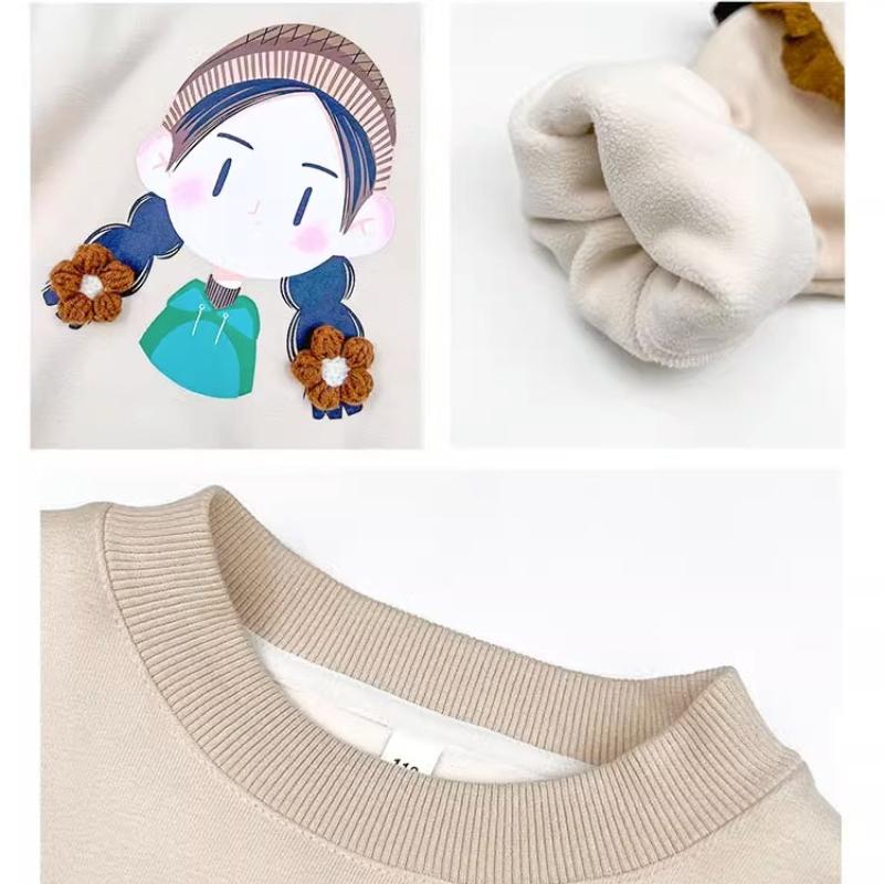 Completo con Maglione Moda Primavera e Autunno per Ragazze Autunno e Inverno Pantaloni Casual Sportivi Completo Due Pezzi per Ragazze