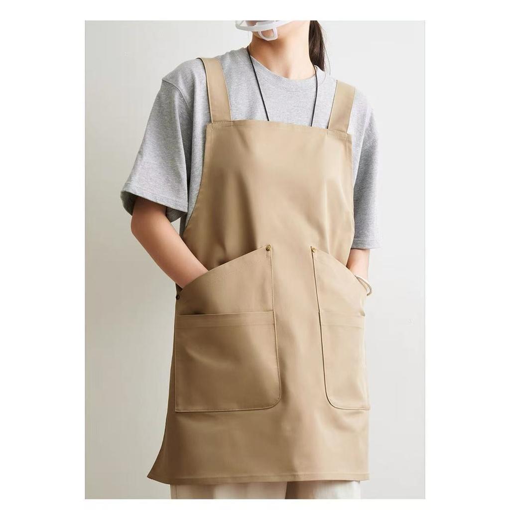 Japanese Fashion New Apron Home Kitchen Painting Strap Work Clothes