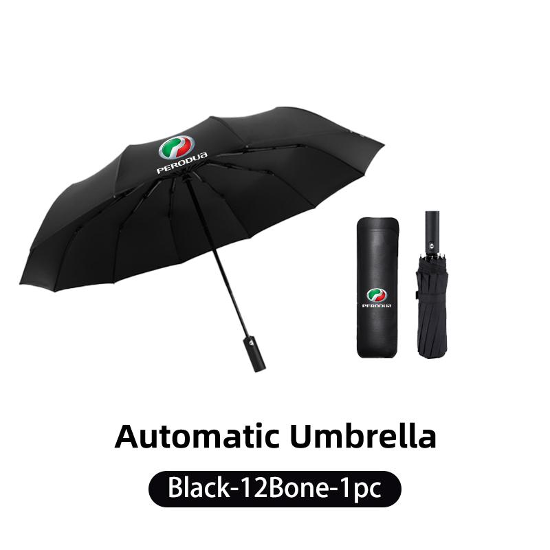 Impact Cloth Car Automatic Folding Umbrella Accessories For Perodua Axia Bezza Myvi Alza Ativa Aruz
