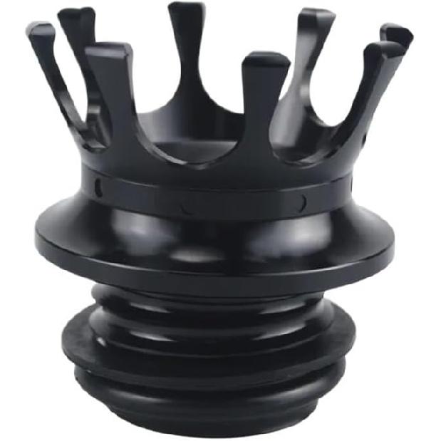 Motorcycle Fuel Gas Tank Cap Motorcycle Oil Fuel Tank Cap Crown Style Gas Cap for Ha&rley Davidson Touring Sportster Road King Softail Dyna Low Rider чёрный