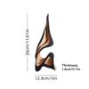 Abstrakcyjna Nowoczesna Minimalistyczna Rzeźba Statua z Naturalnego Drewna - Parametryczne Abstrakcyjne Aerodynamiczne Statuy, Odpowiednie do Wystroju Pokoju, Biura, Gabinetu